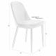 Lot de 2 Chaises de Table Alana Woody Duo d’Assises de Repas Métal et Simili Anthracite Fauteuils Design 47x54x85cm