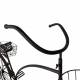 Grand Vélo Porte-Plantes Métal Noir Patiné Marron Bicyclette Décorative Support à Fleurs 46x93x140cm