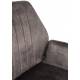 Lot de 2 Fauteuils de Table Jamie Woody Duo d’Assises de Repas Velours Marron Chaises 56x61x90cm
