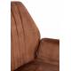 Lot de 2 Fauteuils de Table Jamie Woody Duo d’Assises de Repas Velours Brique Chaises 56x61x90cm
