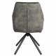 Lot de 2 Fauteuils de Table Jamie Woody Duo d’Assises de Repas Velours Vert Foret Chaises 56x61x90cm