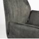 Lot de 2 Fauteuils de Table Jamie Woody Duo d’Assises de Repas Velours Vert Foret Chaises 56x61x90cm