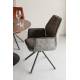 Lot de 2 Fauteuils de Table Jamie Woody Duo d’Assises de Repas Velours Vert Foret Chaises 56x61x90cm