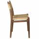 Duo de Chaises Cécile Dutchbone Lot d’Assises en Bois et Cordage Fauteuils de Repas 47,1x50,2x81,3cm