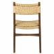 Duo de Chaises Cécile Dutchbone Lot d’Assises en Bois et Cordage Fauteuils de Repas 47,1x50,2x81,3cm