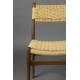 Duo de Chaises Cécile Dutchbone Lot d’Assises en Bois et Cordage Fauteuils de Repas 47,1x50,2x81,3cm