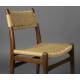 Duo de Chaises Cécile Dutchbone Lot d’Assises en Bois et Cordage Fauteuils de Repas 47,1x50,2x81,3cm