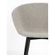 Duo de Chaises Charly Woody Lot de Fauteuils de Repas Métal et Tissus Sièges Baquets 52,5x63x80cm