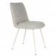 Duo d’Assises Fijs Woody Lot de 2 Chaises de Tables en Tissu Blanc Cassé Fauteuils de Repas 47x61x83,6cm