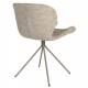 Lot de 2 Chaises Design OMG Soft Zuiver Beige en Tissu 51x59x79cm