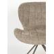 Lot de 2 Chaises Design OMG Soft Zuiver Beige en Tissu 51x59x79cm