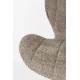 Lot de 2 Chaises Design OMG Soft Zuiver Beige en Tissu 51x59x79cm