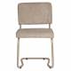Lot de 2 Chaises Ridge Kink Soft Zuiver Sièges Assises de Table Total Look Beige 48x50x85cm
