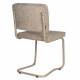 Lot de 2 Chaises Ridge Kink Soft Zuiver Sièges Assises de Table Total Look Beige 48x50x85cm