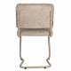 Lot de 2 Chaises Ridge Kink Soft Zuiver Sièges Assises de Table Total Look Beige 48x50x85cm