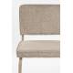 Lot de 2 Chaises Ridge Kink Soft Zuiver Sièges Assises de Table Total Look Beige 48x50x85cm