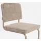 Lot de 2 Chaises Ridge Kink Soft Zuiver Sièges Assises de Table Total Look Beige 48x50x85cm