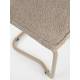 Lot de 2 Chaises Ridge Kink Soft Zuiver Sièges Assises de Table Total Look Beige 48x50x85cm