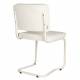 Lot de 2 Chaises Ridge Kink Soft Zuiver Sièges Assises de Table Total Look Blanc Cassé 48x50x85cm