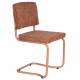 Lot de 2 Chaises Ridge Kink Soft Zuiver Sièges Assises de Table Total Look Terracotta 48x50x85cm