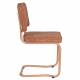 Lot de 2 Chaises Ridge Kink Soft Zuiver Sièges Assises de Table Total Look Terracotta 48x50x85cm