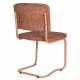 Lot de 2 Chaises Ridge Kink Soft Zuiver Sièges Assises de Table Total Look Terracotta 48x50x85cm