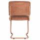 Lot de 2 Chaises Ridge Kink Soft Zuiver Sièges Assises de Table Total Look Terracotta 48x50x85cm