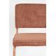 Lot de 2 Chaises Ridge Kink Soft Zuiver Sièges Assises de Table Total Look Terracotta 48x50x85cm
