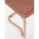Lot de 2 Chaises Ridge Kink Soft Zuiver Sièges Assises de Table Total Look Terracotta 48x50x85cm