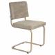 Lot de 2 Chaises Ridge Soft Zuiver Sièges Assises de Table Total Look Beige 48x50x85cm