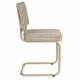 Lot de 2 Chaises Ridge Soft Zuiver Sièges Assises de Table Total Look Beige 48x50x85cm