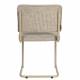 Lot de 2 Chaises Ridge Soft Zuiver Sièges Assises de Table Total Look Beige 48x50x85cm