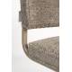 Lot de 2 Chaises Ridge Soft Zuiver Sièges Assises de Table Total Look Beige 48x50x85cm