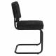 Lot de 2 Chaises Ridge Soft Black Zuiver Sièges Assises de Table Total Look Noir 48x50x85cm