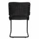 Lot de 2 Chaises Ridge Soft Black Zuiver Sièges Assises de Table Total Look Noir 48x50x85cm