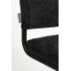 Lot de 2 Chaises Ridge Soft Black Zuiver Sièges Assises de Table Total Look Noir 48x50x85cm