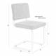 Lot de 2 Chaises Ridge Soft Black Zuiver Sièges Assises de Table Total Look Noir 48x50x85cm