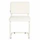 Lot de 2 Chaises Ridge Soft Zuiver Sièges Assises de Table Total Look Blanc Cassé 48x50x85cm