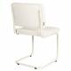 Lot de 2 Chaises Ridge Soft Zuiver Sièges Assises de Table Total Look Blanc Cassé 48x50x85cm