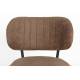 Lot de 2 Chaises Sanne Woody Duo de Fauteuils Acier Noir et Tissu Orange Assises 56x64x64cm