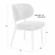 Lot de 2 Chaises Sanne Woody Duo de Fauteuils Acier Noir et Tissu Orange Assises 56x64x64cm