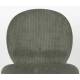 Lot de Deux Chaises Bonnet Zuiver Duo de Fauteuils de Repas Acier et Velours Vert Assises 45x53x84cm