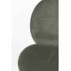 Lot de Deux Chaises Bonnet Zuiver Duo de Fauteuils de Repas Acier et Velours Vert Assises 45x53x84cm