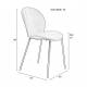 Lot de Deux Assises Bonnet Zuiver Duo de Chaises de Repas Acier et Velours Ocre Assises 45x53x84cm