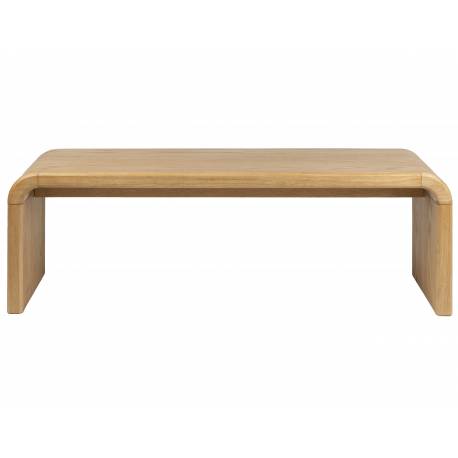 Banquette de Salon Brave Zuiver Banc en Bois Design Assise Chêne et Hévea 38x45x140cm