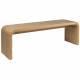 Banquette de Salon Brave Zuiver Banc en Bois Design Assise Chêne et Hévea 38x45x140cm