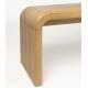 Banquette de Salon Brave Zuiver Banc en Bois Design Assise Chêne et Hévea 38x45x140cm