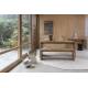 Banquette de Salon Brave Zuiver Banc en Bois Design Assise Chêne et Hévea 38x45x140cm