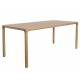 Table de Repas Brave Zuiver Table de Salle à Manger en Bois Design Chêne et Hévea 75x80x160cm