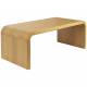 Table de Salon Brave Zuiver Table Basse Rectangulaire en Bois Guéridon Design Chêne et Hévea 45x60x120cm